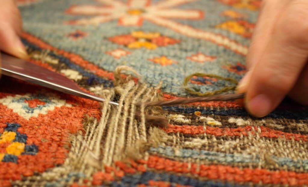 restauro tappeti palermo fibre