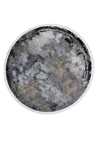 Tappeto Moderno Velve rotondo Grey/blue 1,50