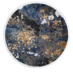 Tappeto Moderno rotondo Velve Grey/Blue N 17822S 1,20 M
