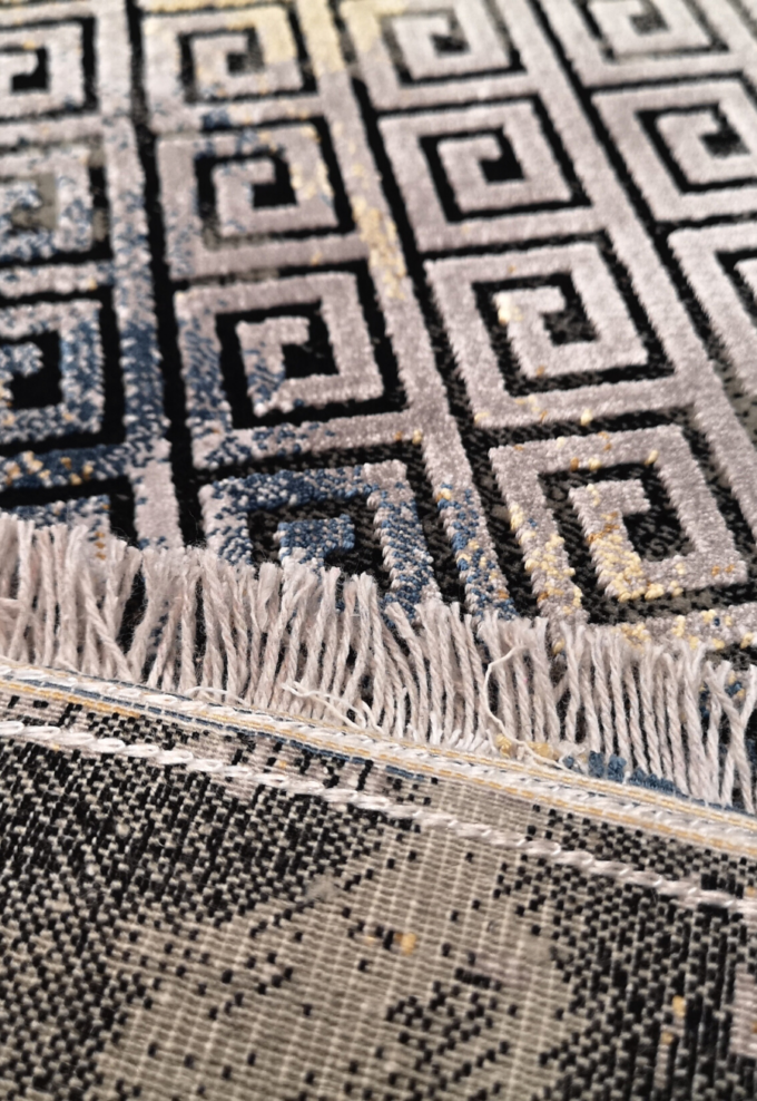 Tappeto Velve rotondo Grey/blue 1,50