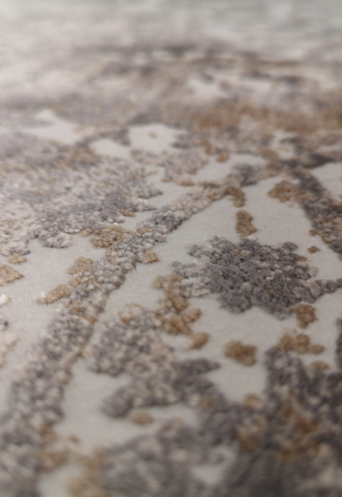 Tappeto Moderno Velve rotondo Grey/Beige 1,50