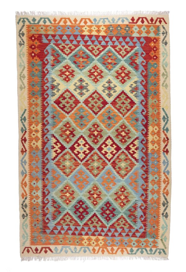 Tappeto Kilim Maimana 2,01x1,28 cm Atelier D'Oriente