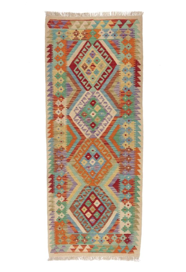Corsia Kilim Maimana 2,05x0,82 cm Atelier D'Oriente