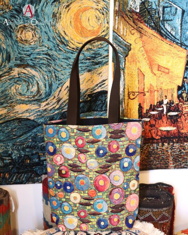 BigBag "CIRCLES" Gustav Klimt 45x45 N°10247 Atelier D'Oriente