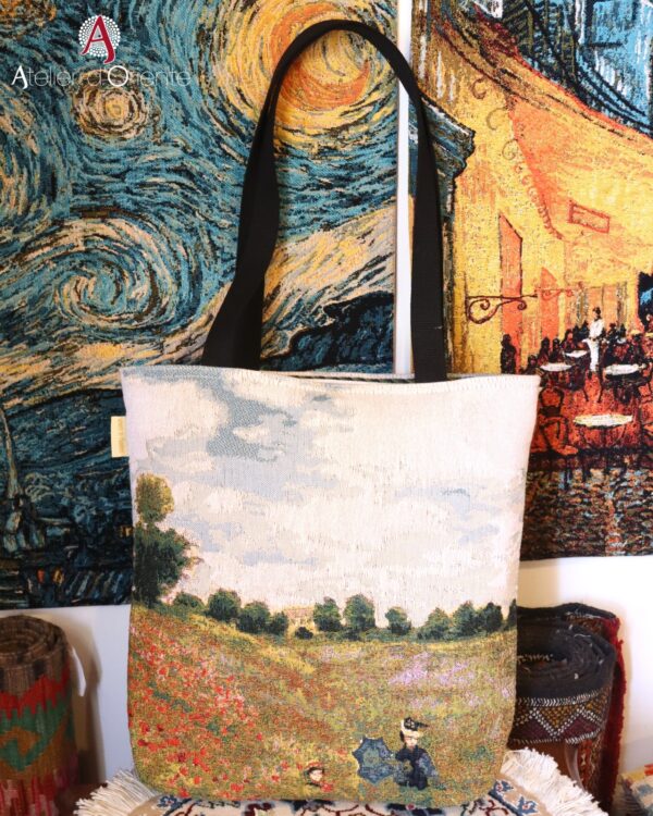 BIGBAG "POPPIES" Claude Monet 45x45 N°01744 Atelier D'Oriente