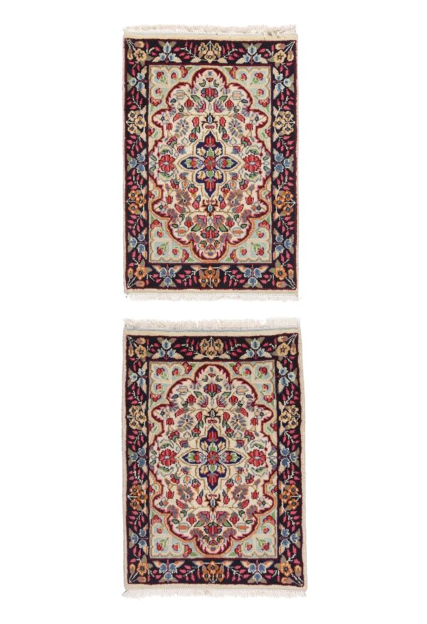 Coppia Tappeto Kirman 0,90x0,57 -0,90x0,59 Atelier D'Oriente