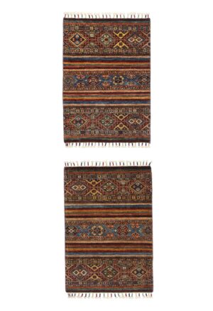 Coppia Tappeto Faharan 0,95x0,63 - 0,87x0,62 Atelier D'Oriente