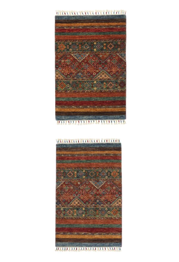 Coppia Tappeto Faharan 0,97x0,63 - 0,97x0,67 Atelier D'Oriente