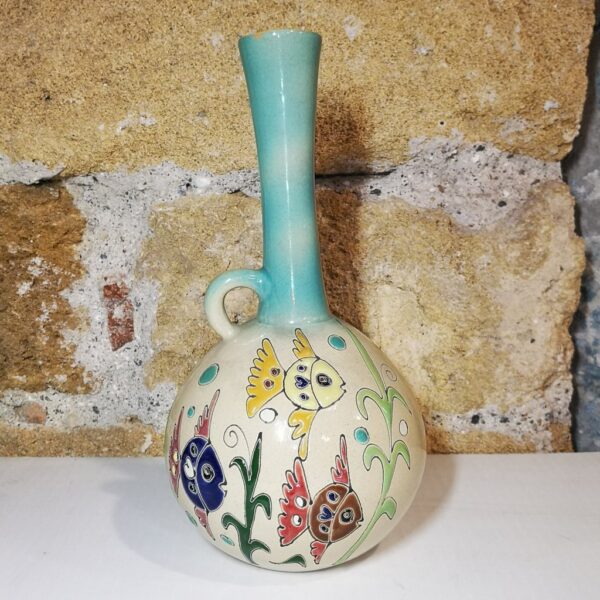 Anfora Persiana a rilievo con manico 30x15 cm Atelier D'Oriente