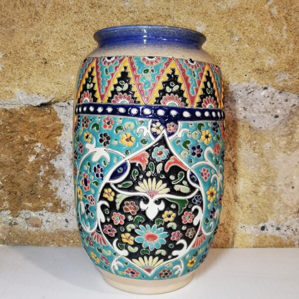 Vaso Persiano a rilievo cod.15/3 cm30x15 Atelier D'Oriente