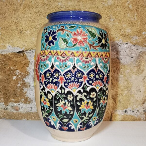 Vaso Persiano a rilievo cod.15/4 cm30x15 Atelier D'Oriente