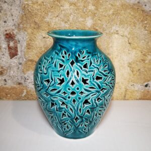 Porta candela intagliata a mano Persiana cod. 26 mis. 16x11 Atelier D'Oriente