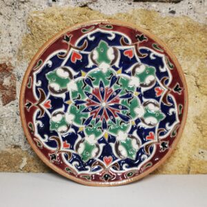 Piatto Persiano a rilievo mis: 18,5 cm Atelier D'Oriente