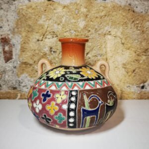 Anfora Persiana a rilievo con manici 13x13 cm Atelier D'Oriente