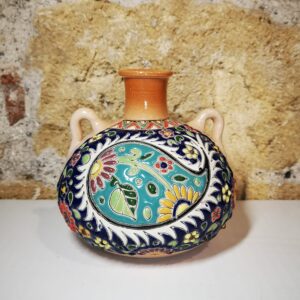 Anfora Persiana a rilievo con manici 13x13 cm Atelier D'Oriente